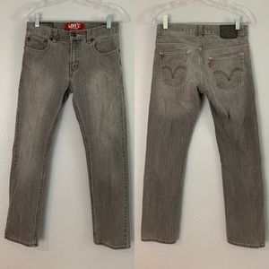 Gray Levi’s Red Tab 511 Skinny Jeans 27x27